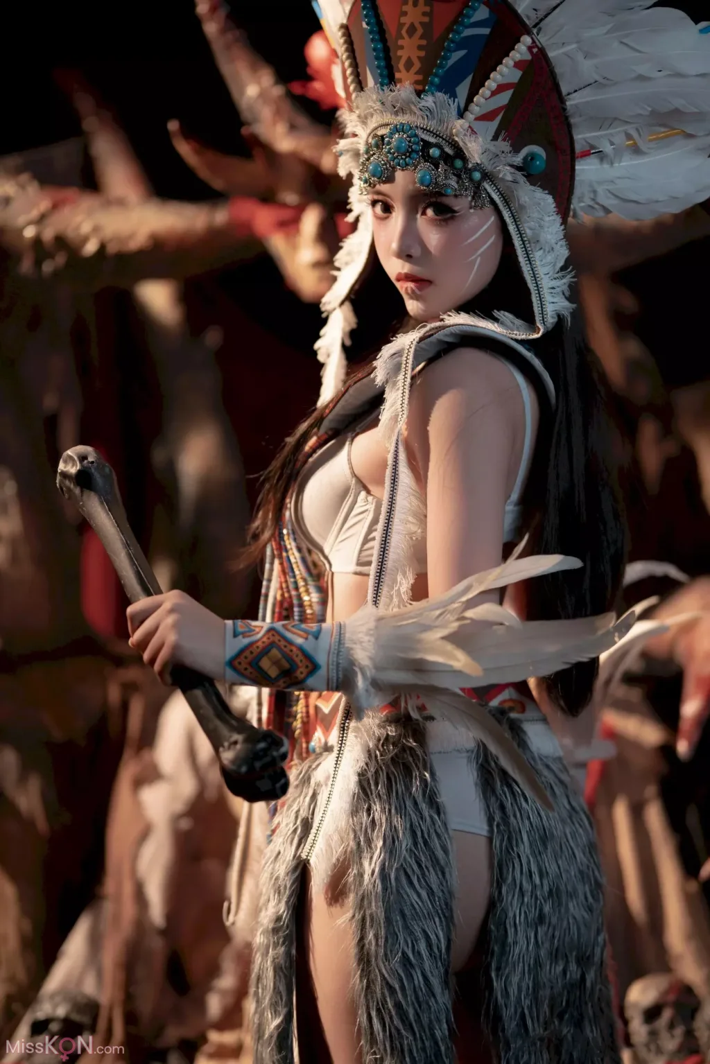 CoserBangni邦尼 印第安 紫舞龙 99 photos - 4