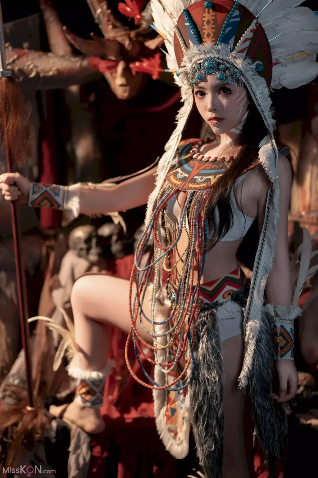 CoserBangni邦尼 印第安 紫舞龙 99 photos - 9