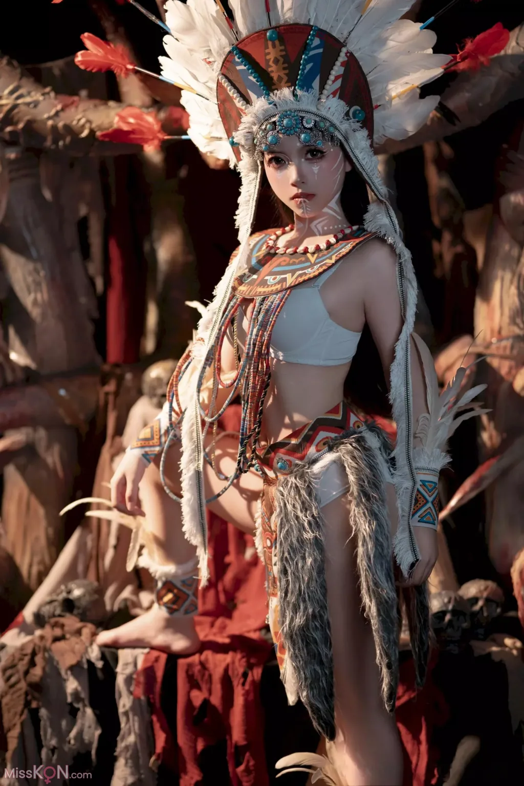 CoserBangni邦尼 印第安 紫舞龙 99 photos - 17