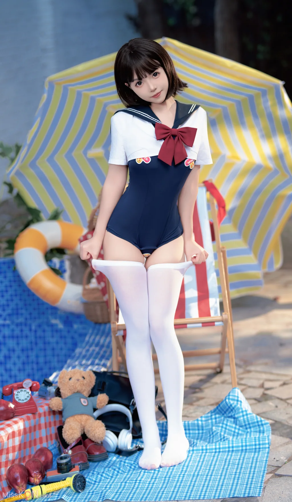 CoserBangni邦尼 反差JK泳装 97 photos - 10