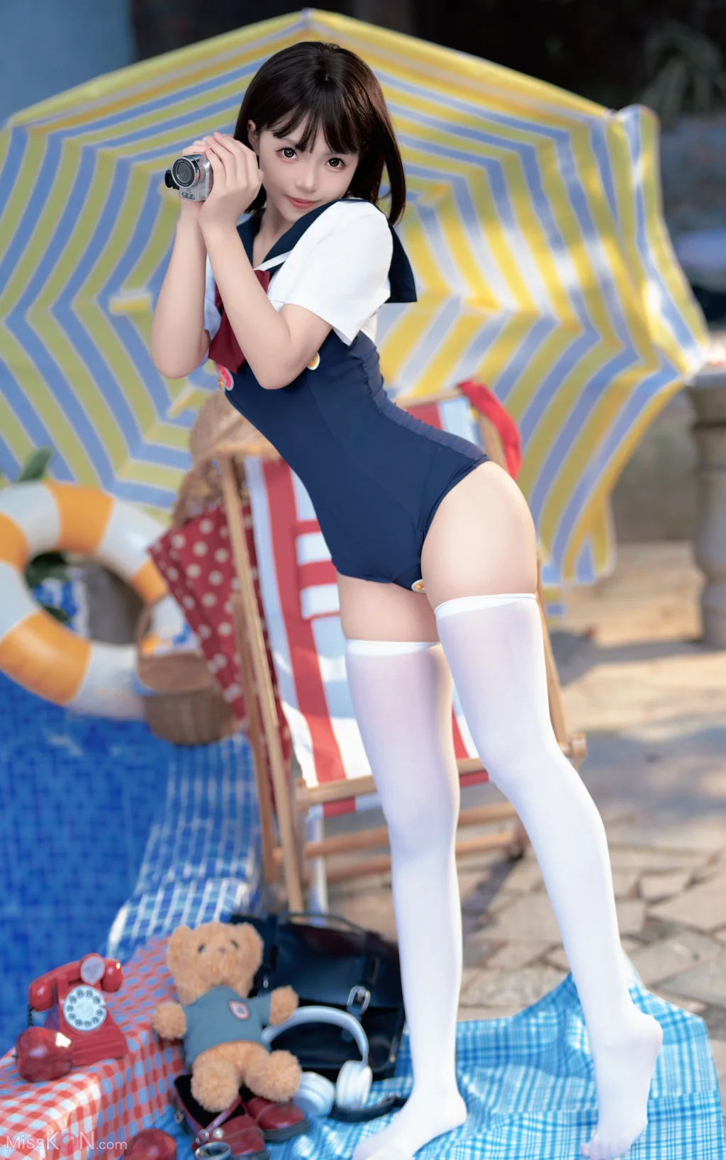 CoserBangni邦尼 反差JK泳装 97 photos - 14