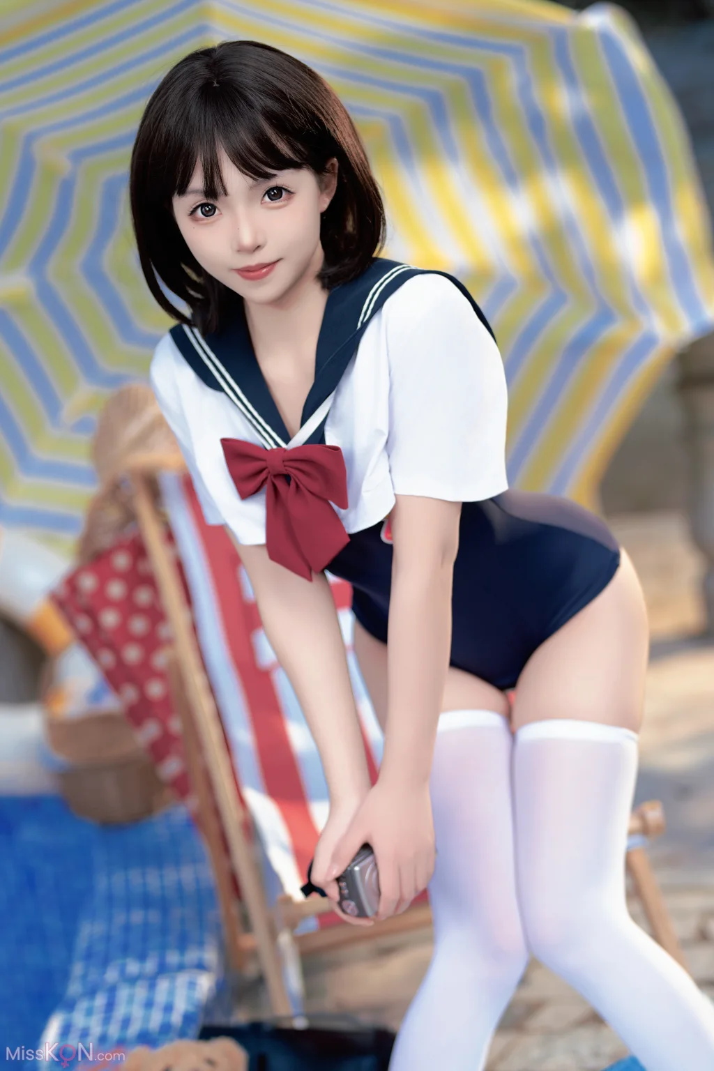 CoserBangni邦尼 反差JK泳装 97 photos - 15