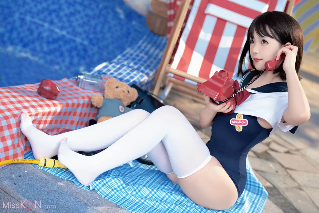 CoserBangni邦尼 反差JK泳装 97 photos - 16