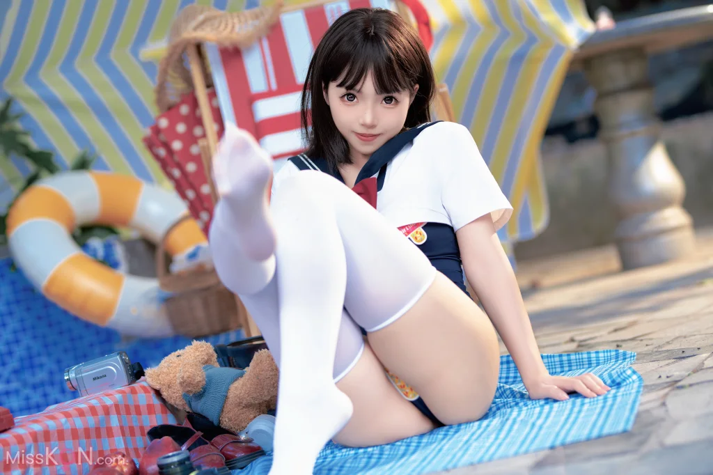 CoserBangni邦尼 反差JK泳装 97 photos - 32