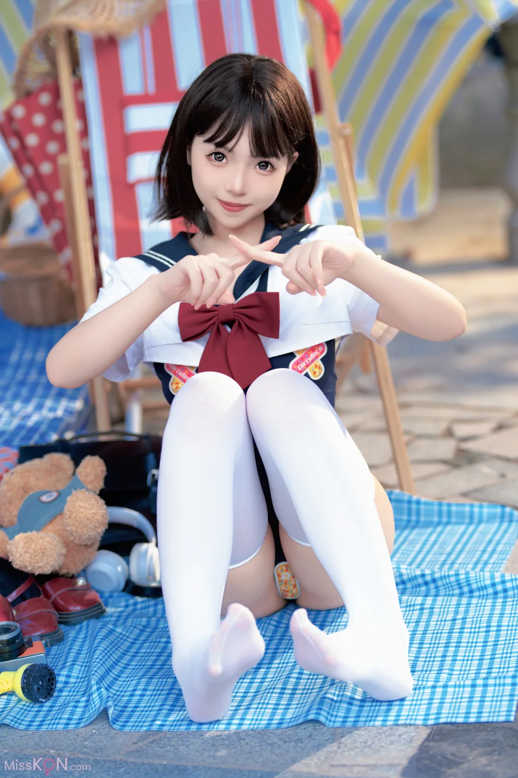 CoserBangni邦尼 反差JK泳装 97 photos - 33