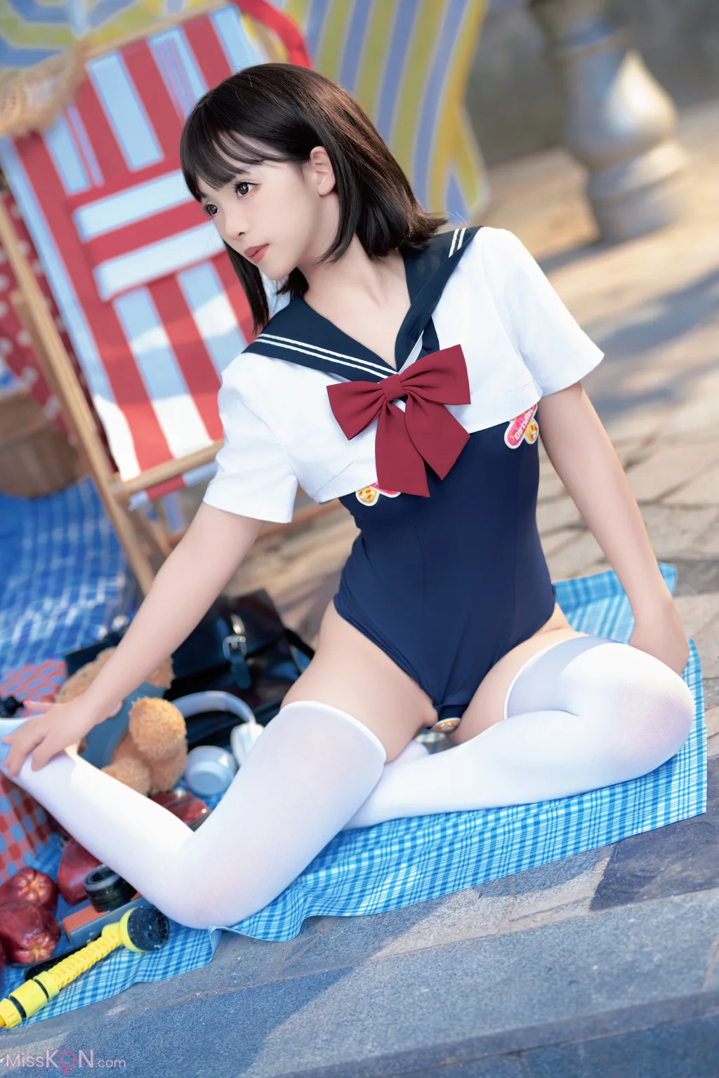 CoserBangni邦尼 反差JK泳装 97 photos - 38