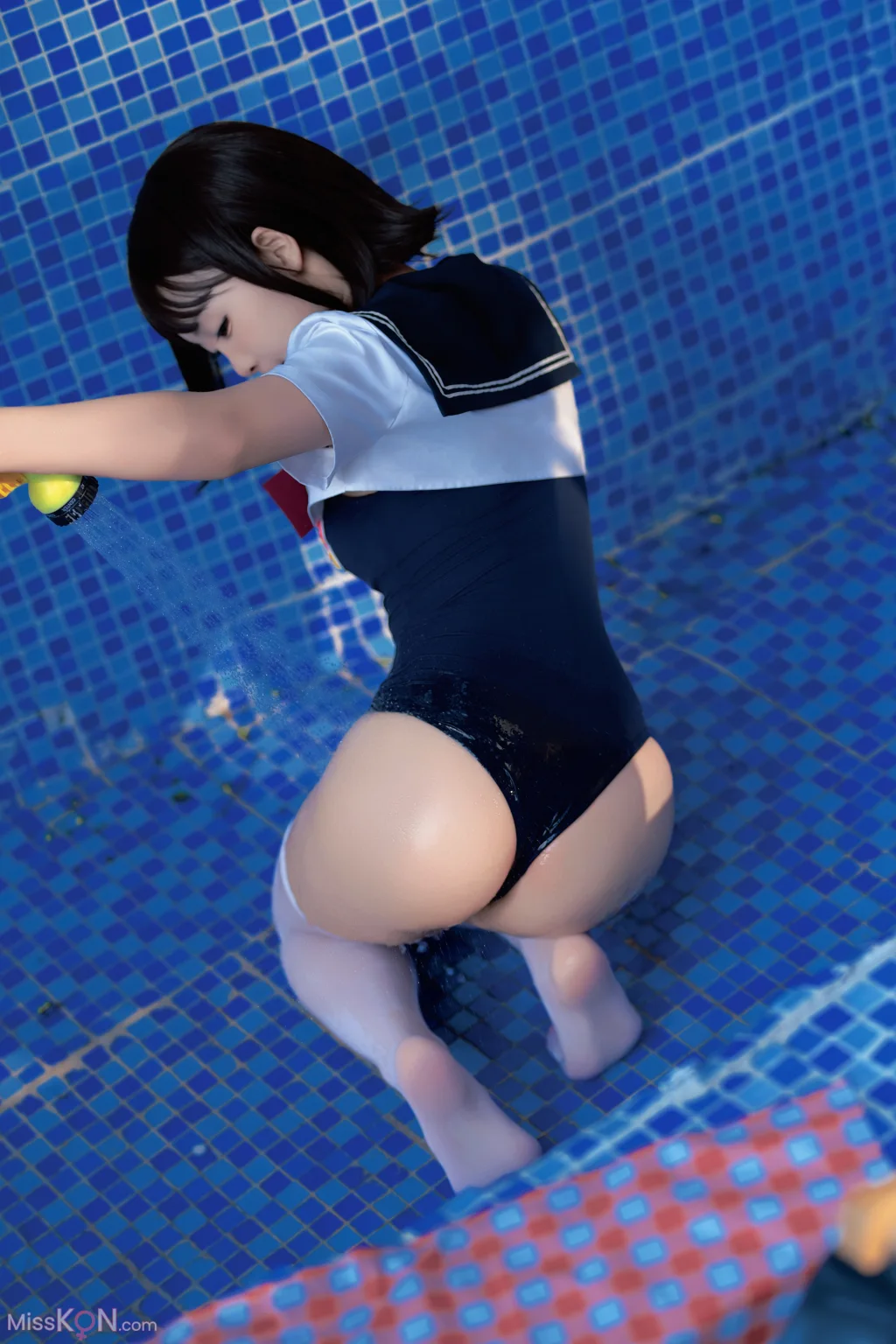 CoserBangni邦尼 反差JK泳装 97 photos - 50