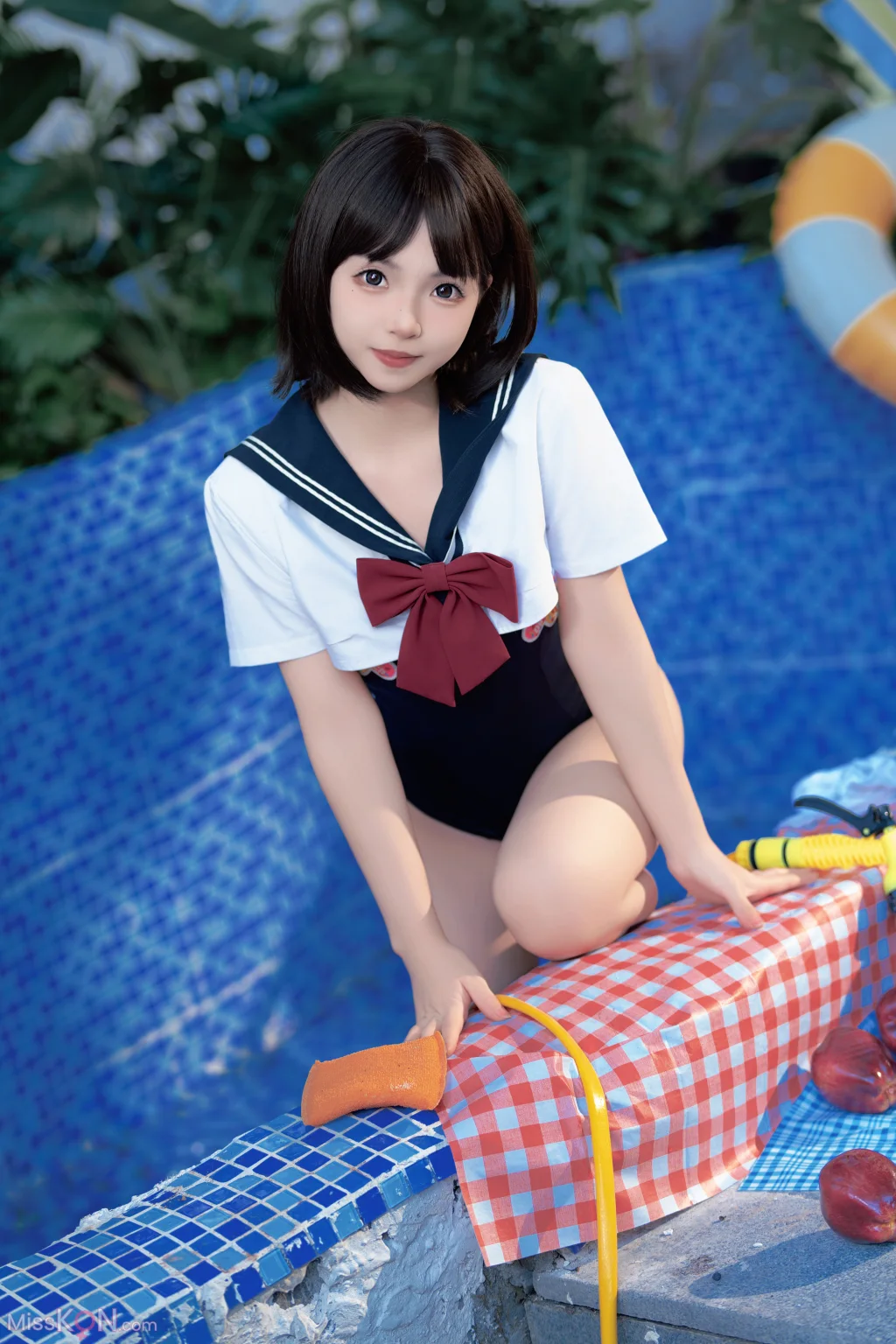 CoserBangni邦尼 反差JK泳装 97 photos - 55