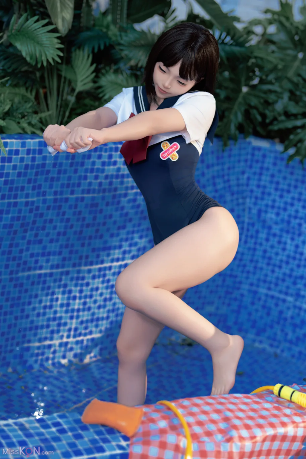 CoserBangni邦尼 反差JK泳装 97 photos - 56