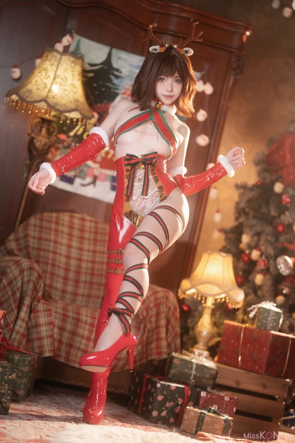 CoserBangni邦尼 圣诞小鹿 91 photos - 11