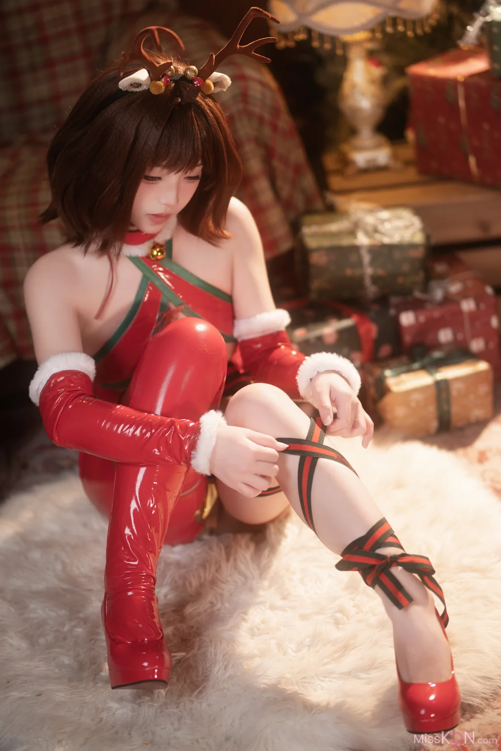 CoserBangni邦尼 圣诞小鹿 91 photos - 24