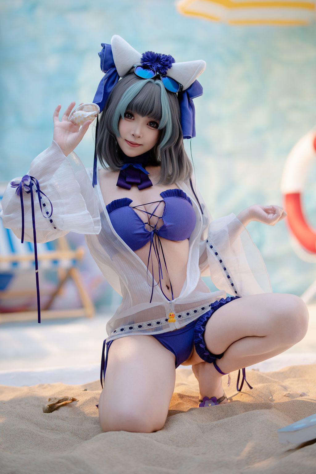 CoserBangni邦尼 泳装柴郡 86 photos - 4