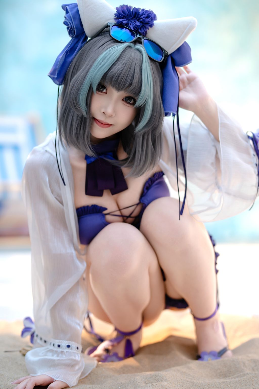CoserBangni邦尼 泳装柴郡 86 photos - 6
