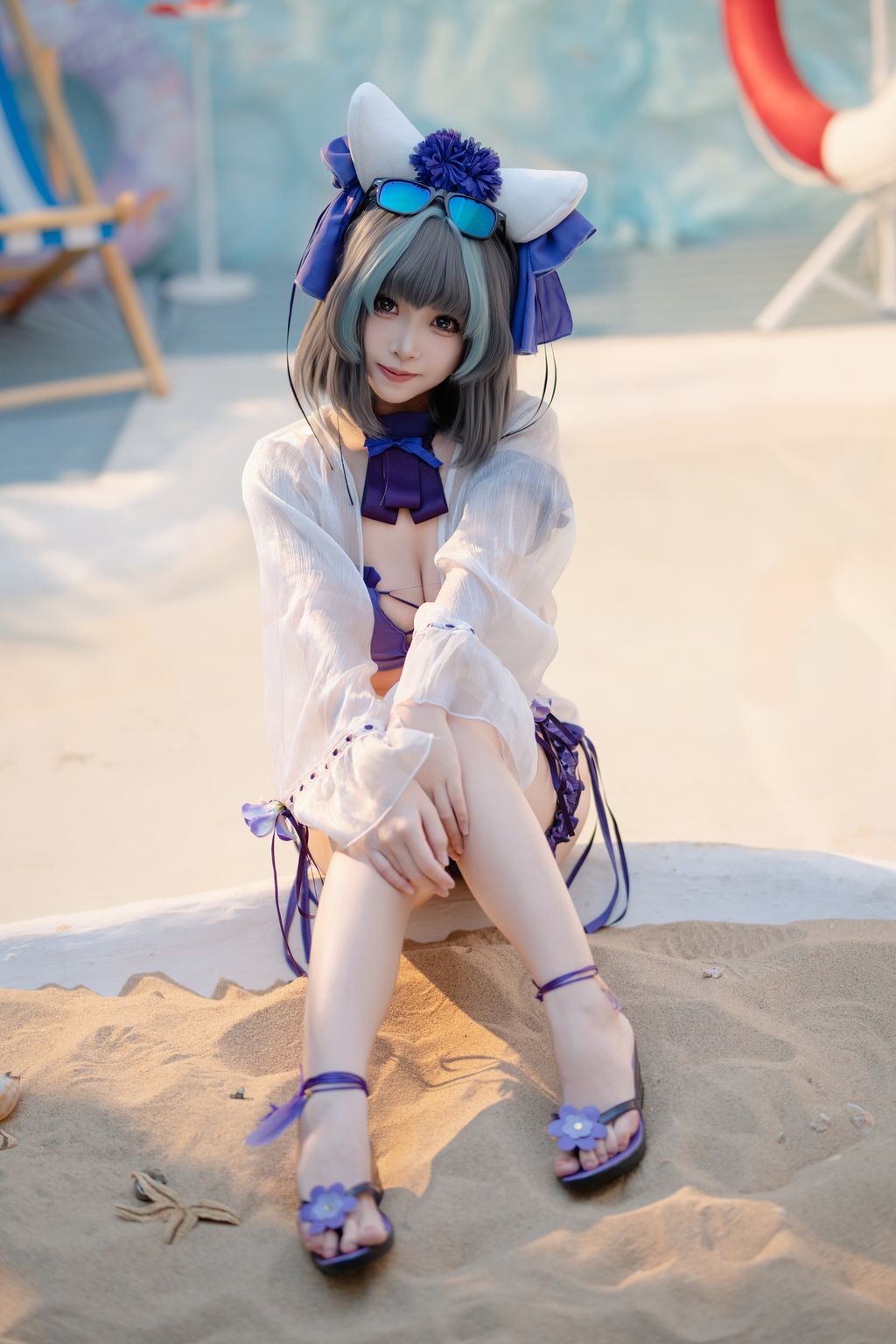 CoserBangni邦尼 泳装柴郡 86 photos - 10