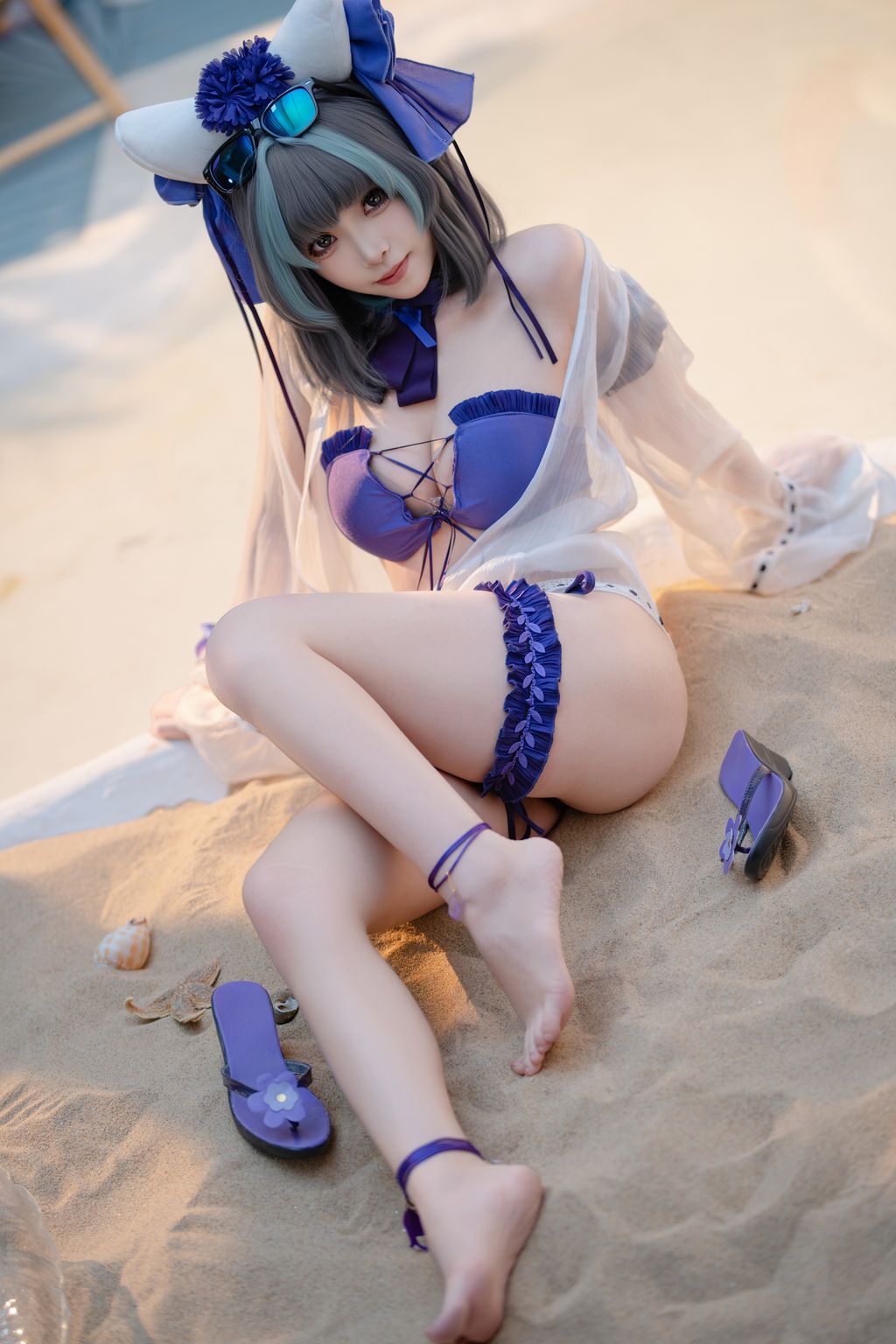 CoserBangni邦尼 泳装柴郡 86 photos - 22