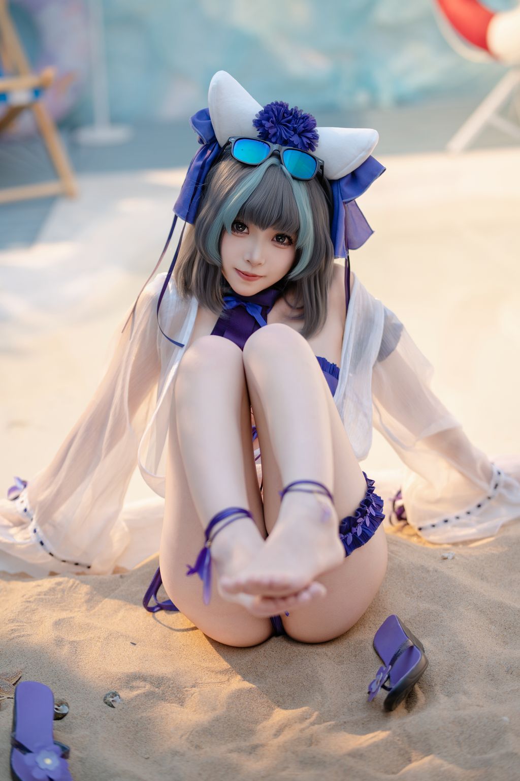 CoserBangni邦尼 泳装柴郡 86 photos - 23