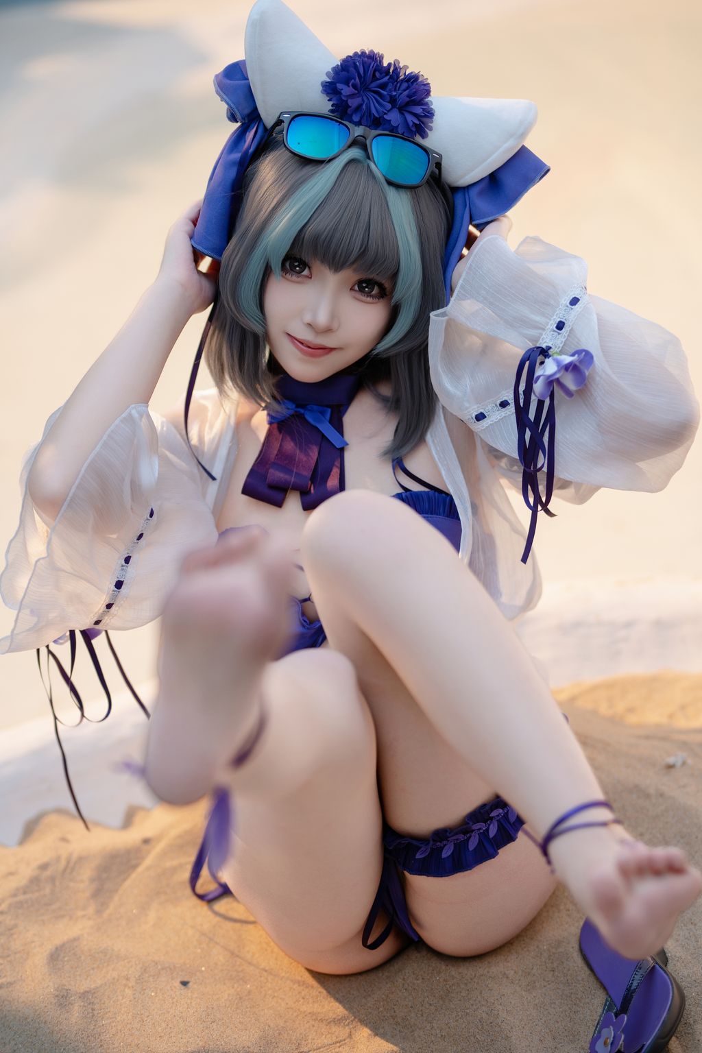 CoserBangni邦尼 泳装柴郡 86 photos - 26