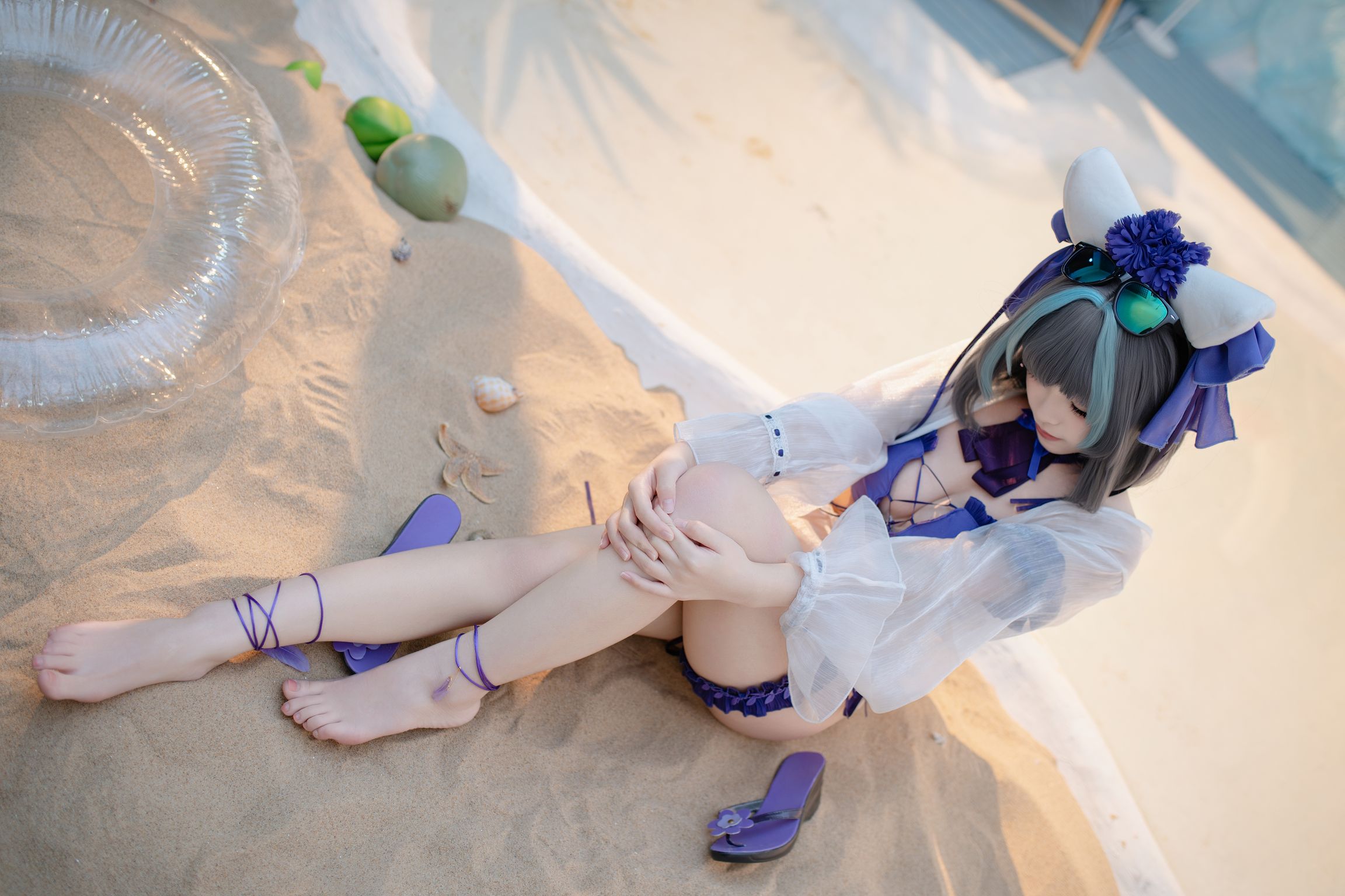 CoserBangni邦尼 泳装柴郡 86 photos - 28