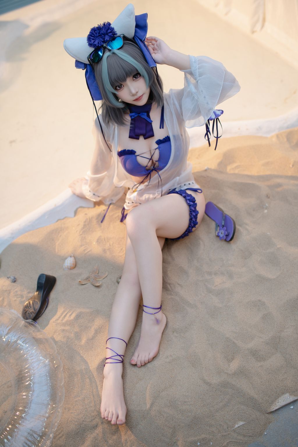 CoserBangni邦尼 泳装柴郡 86 photos - 29