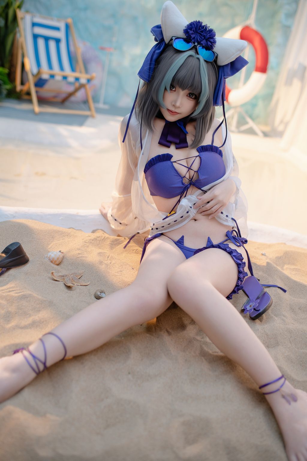 CoserBangni邦尼 泳装柴郡 86 photos - 31