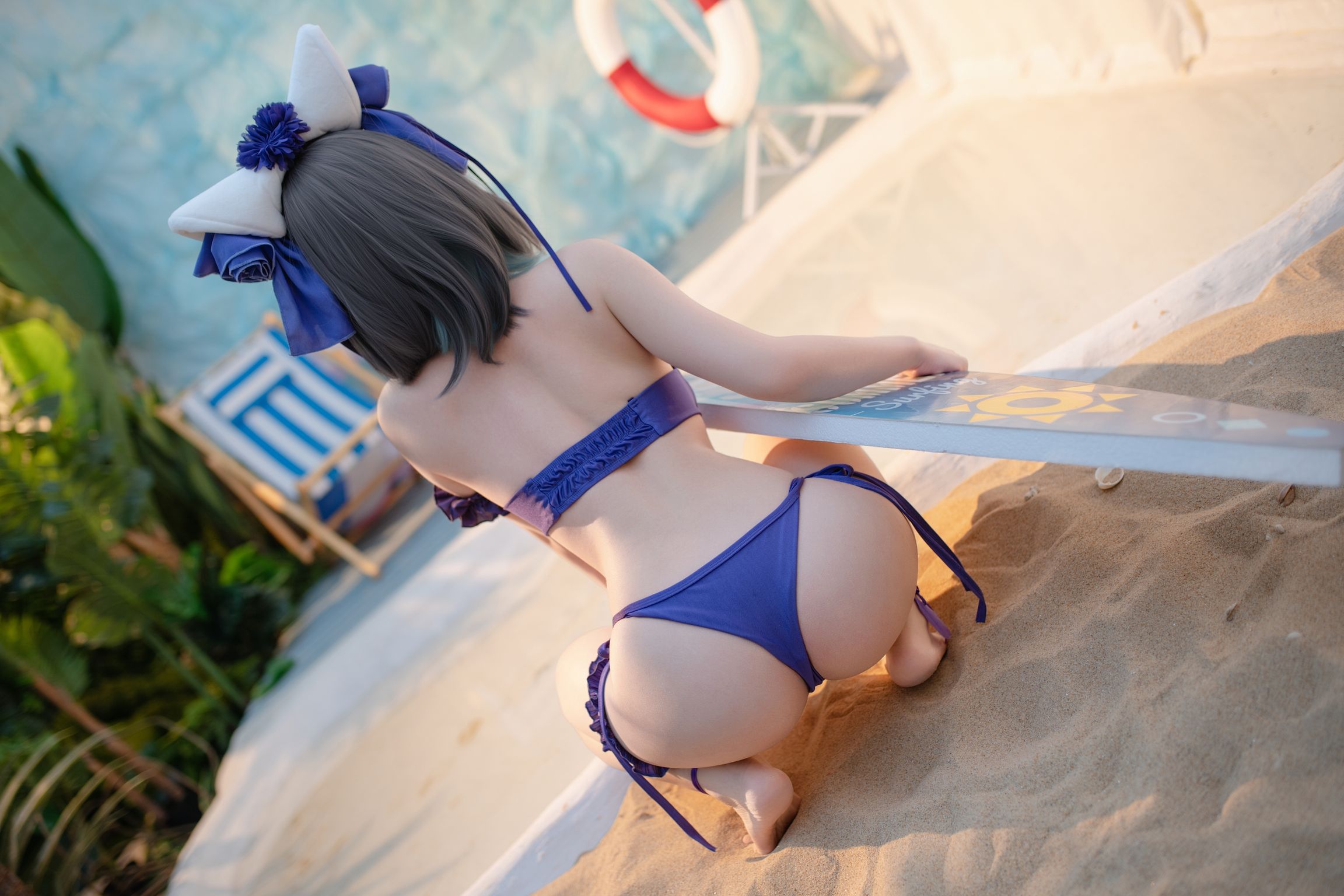 CoserBangni邦尼 泳装柴郡 86 photos - 39