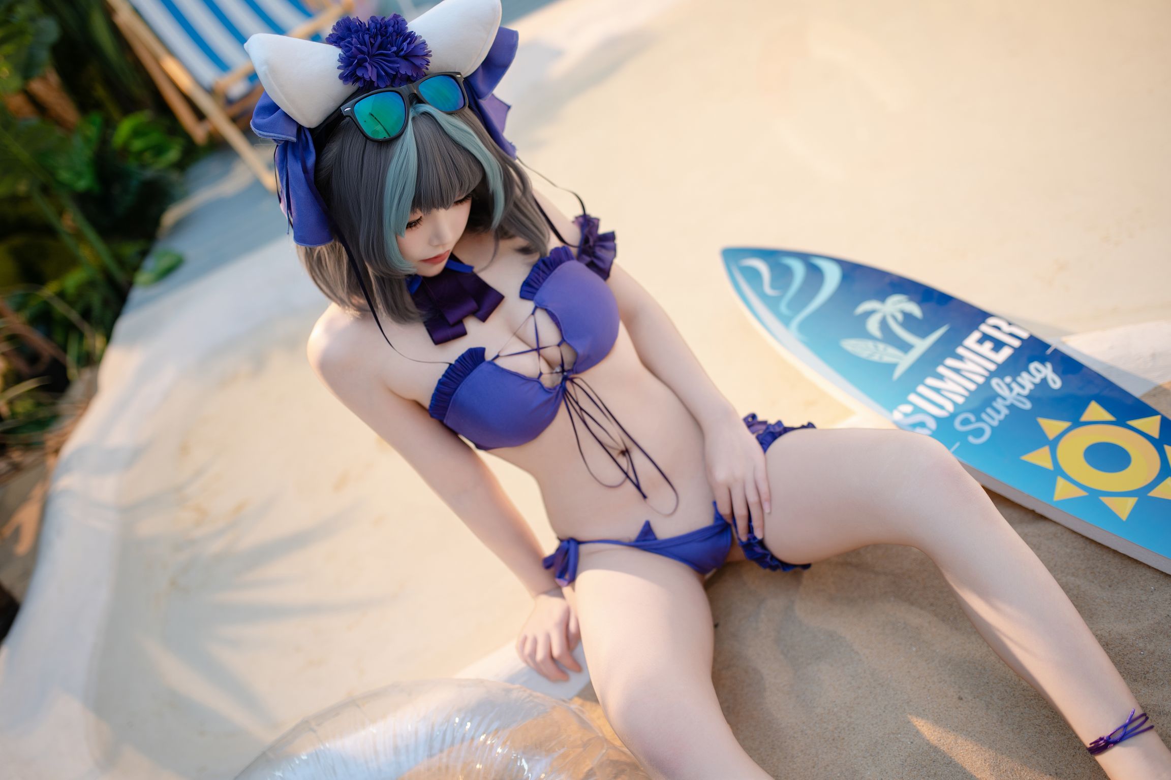 CoserBangni邦尼 泳装柴郡 86 photos - 45