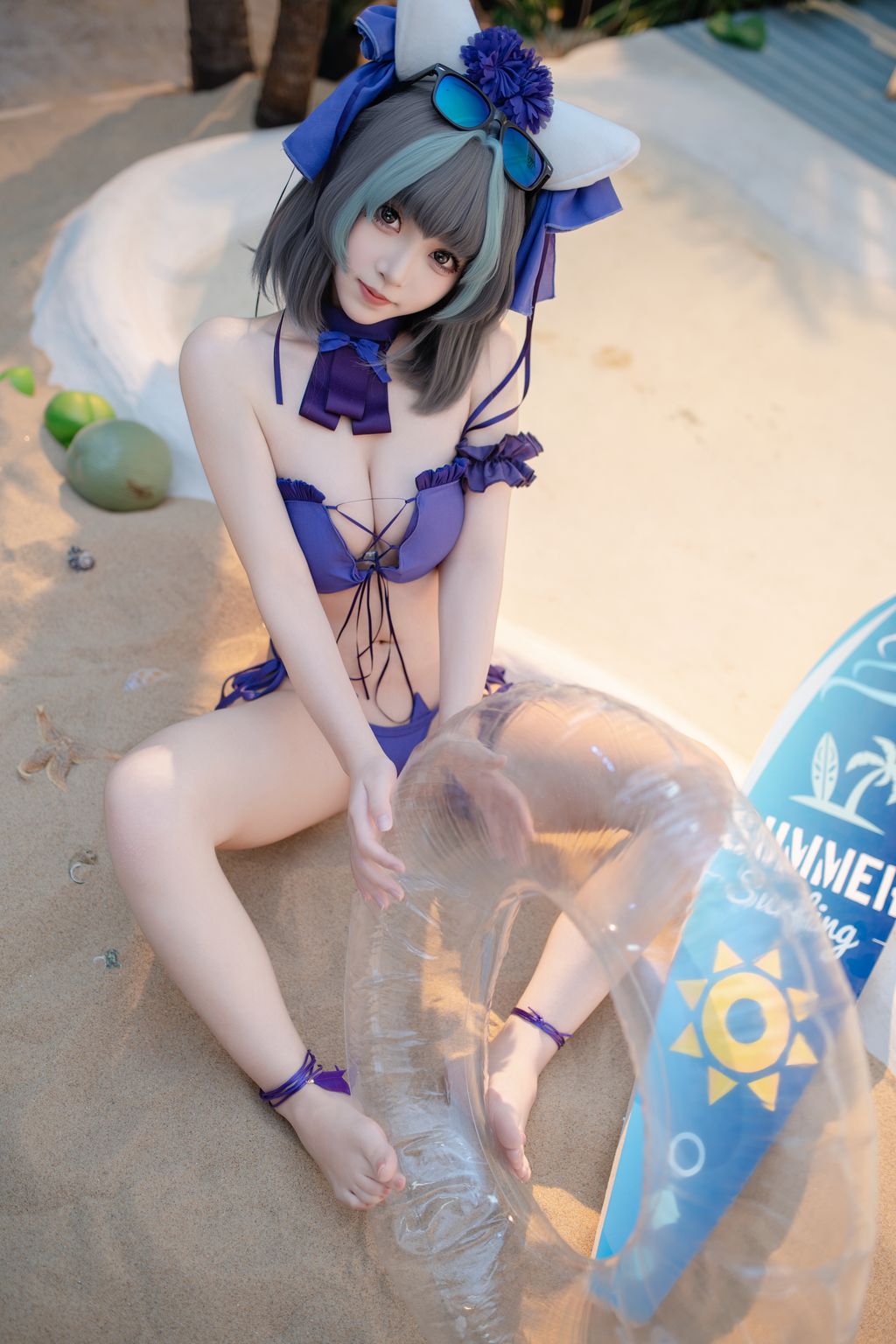 CoserBangni邦尼 泳装柴郡 86 photos - 49