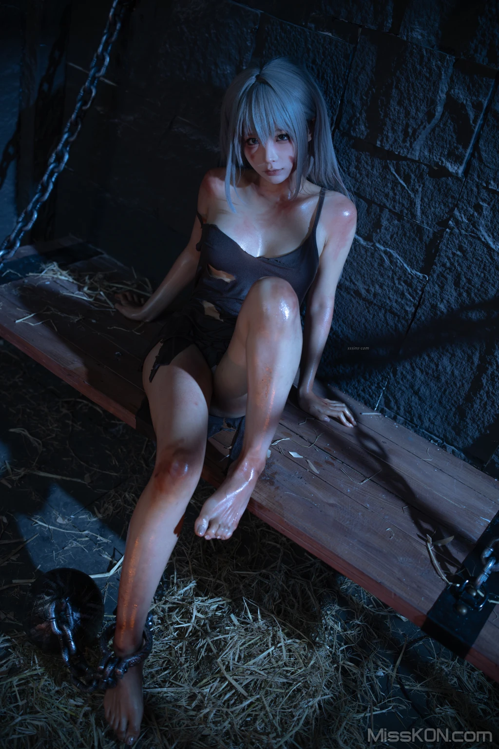 Coser蠢沫沫 chunmomo 奴隶少女希尔薇 83 photos - 17