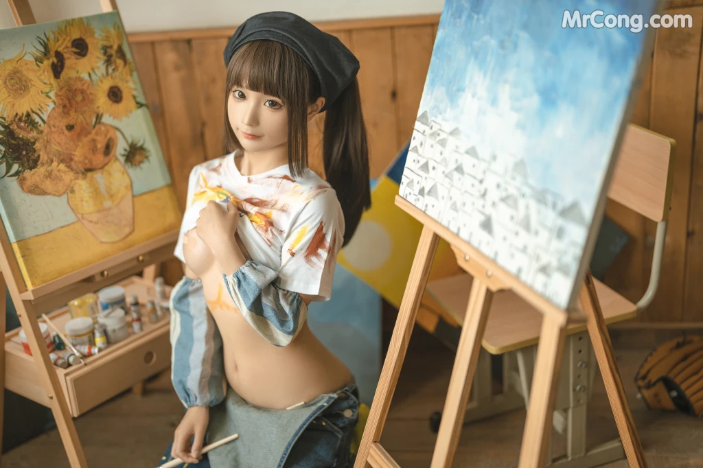 Coser蠢沫沫 chunmomo 小画家 Small Painter 110 photos - 60