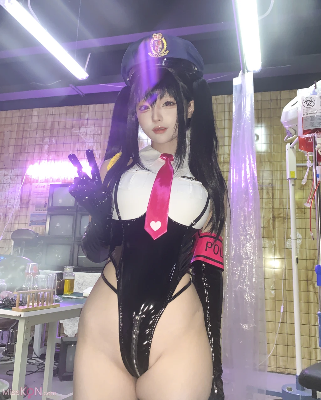 Coser蠢沫沫 chunmomo 沙希女警 147 photos - 145