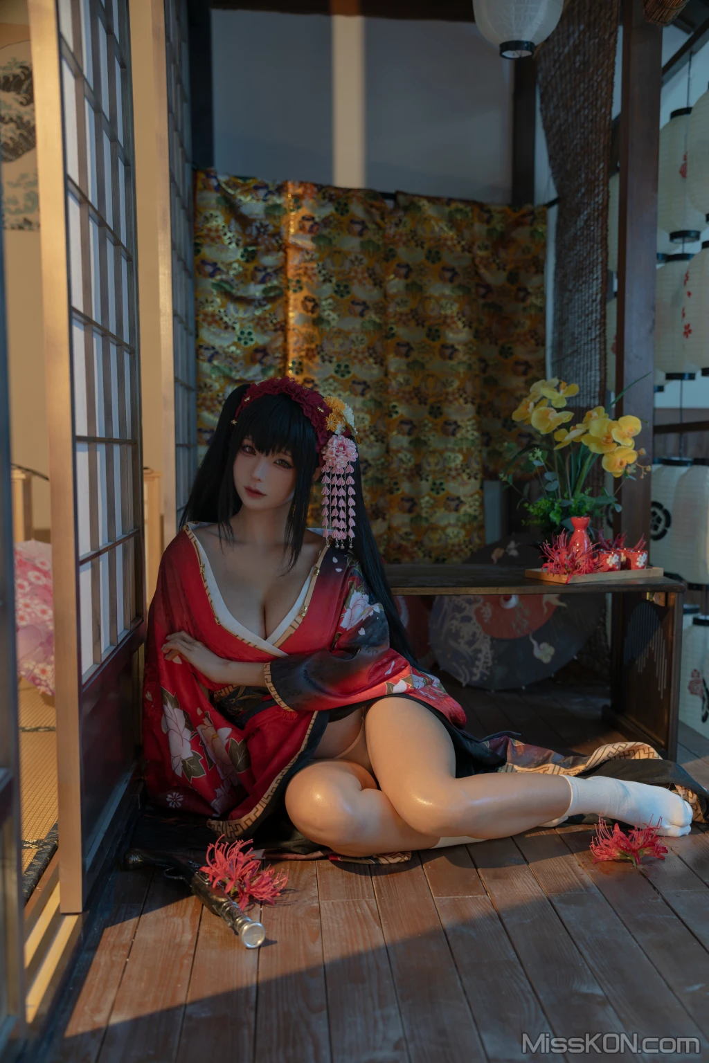 Coser蠢沫沫 chunmomo 狂三和服cos 261 photos