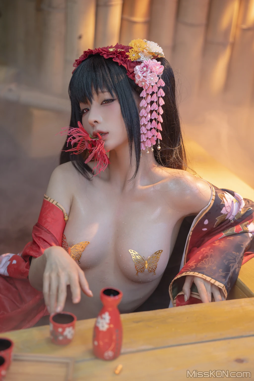 Coser蠢沫沫 chunmomo 狂三和服cos 261 photos - 6