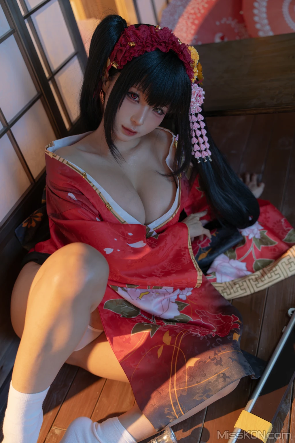 Coser蠢沫沫 chunmomo 狂三和服cos 261 photos - 46