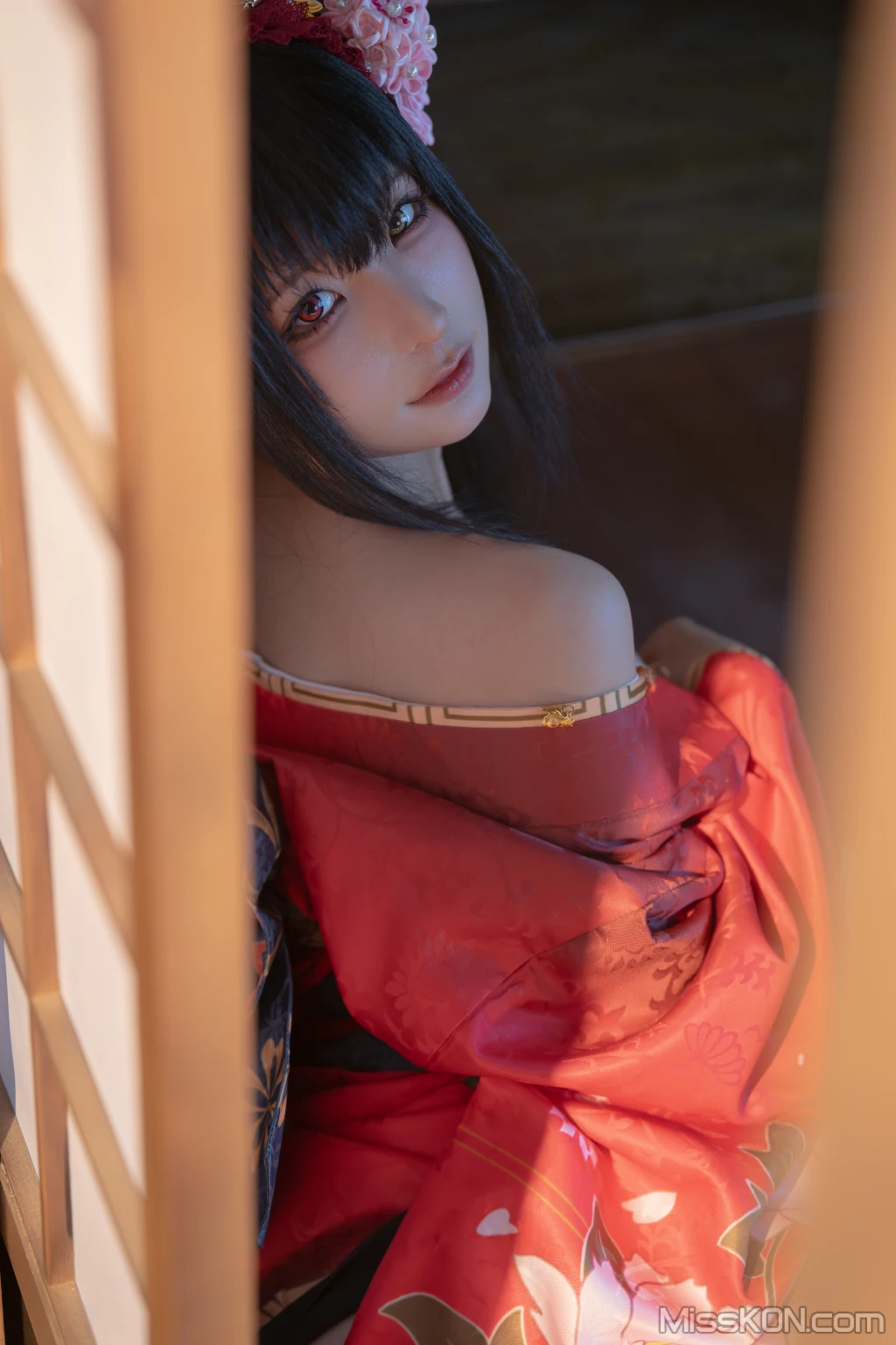 Coser蠢沫沫 chunmomo 狂三和服cos 261 photos - 56