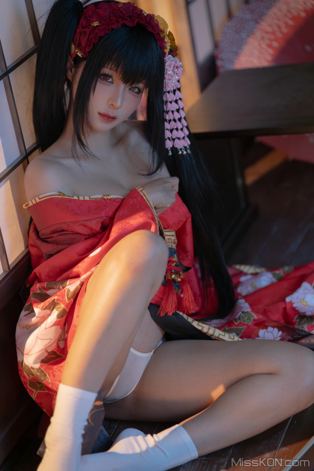 Coser蠢沫沫 chunmomo 狂三和服cos 261 photos - 58