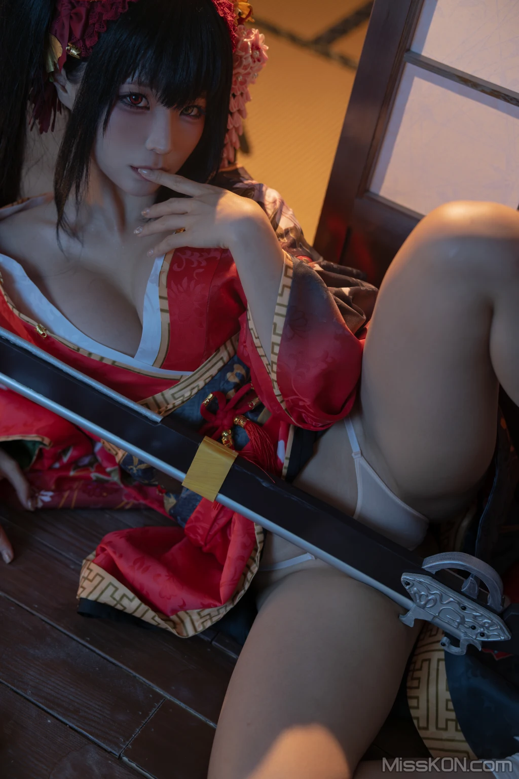 Coser蠢沫沫 chunmomo 狂三和服cos 261 photos - 67