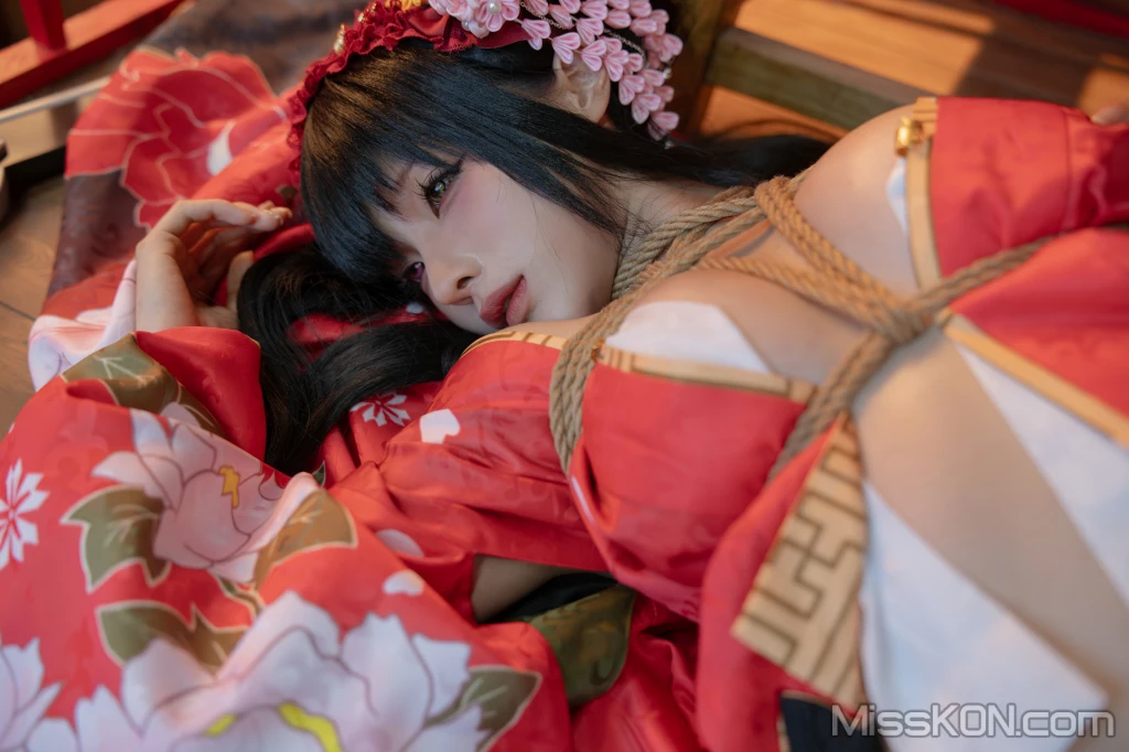 Coser蠢沫沫 chunmomo 狂三和服cos 261 photos - 99