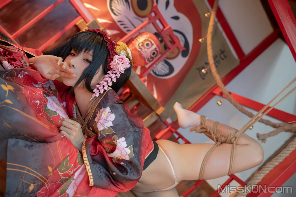 Coser蠢沫沫 chunmomo 狂三和服cos 261 photos - 103