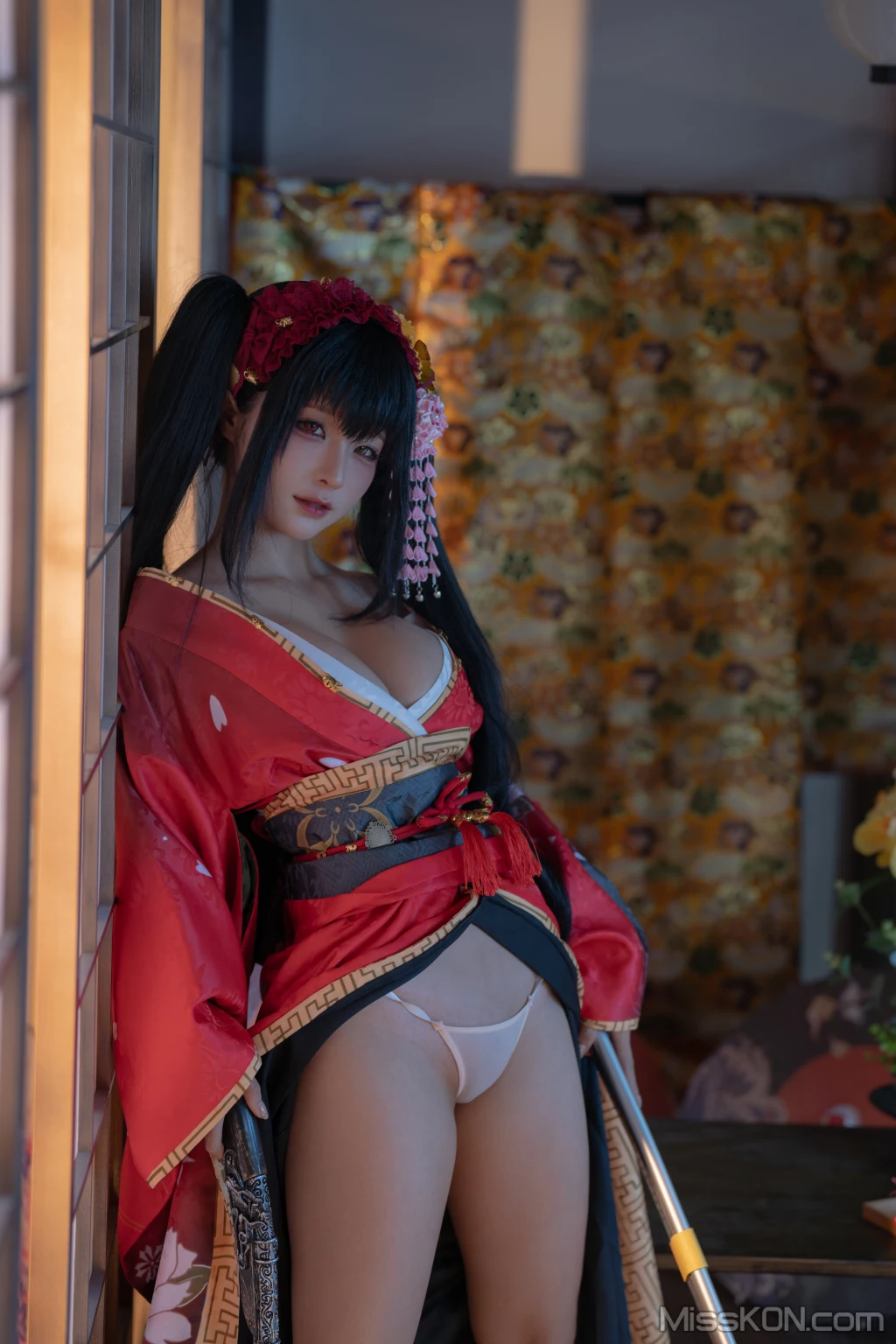 Coser蠢沫沫 chunmomo 狂三和服cos 261 photos - 104