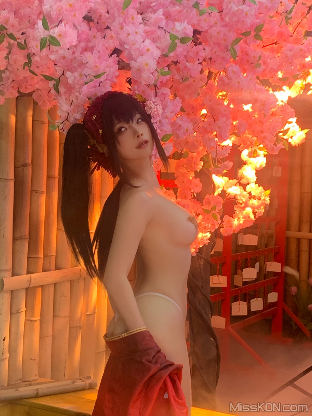 Coser蠢沫沫 chunmomo 狂三和服cos 261 photos - 153