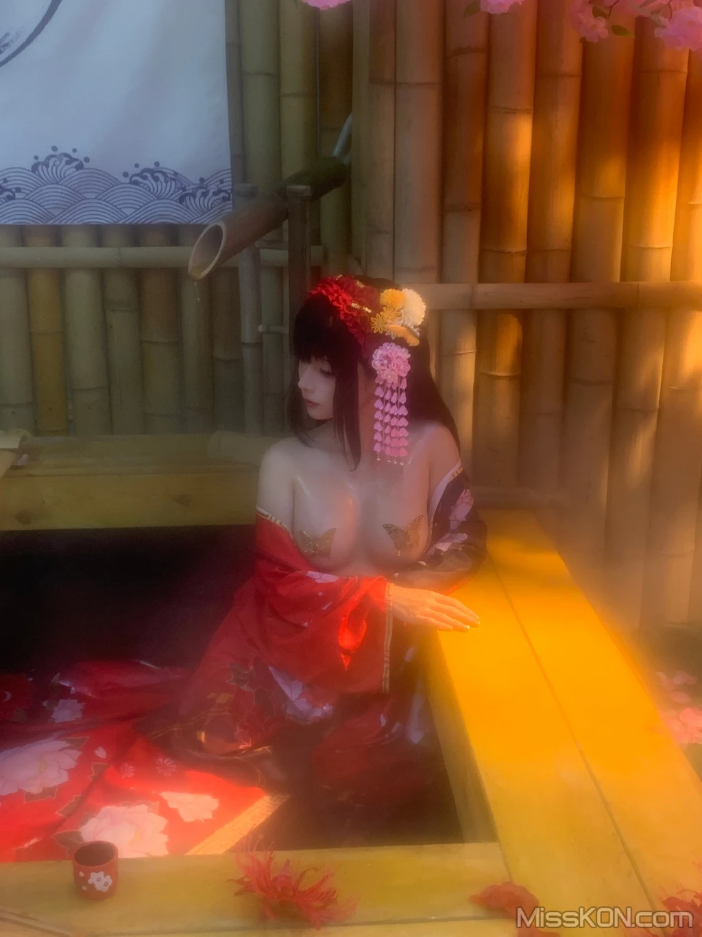 Coser蠢沫沫 chunmomo 狂三和服cos 261 photos - 161