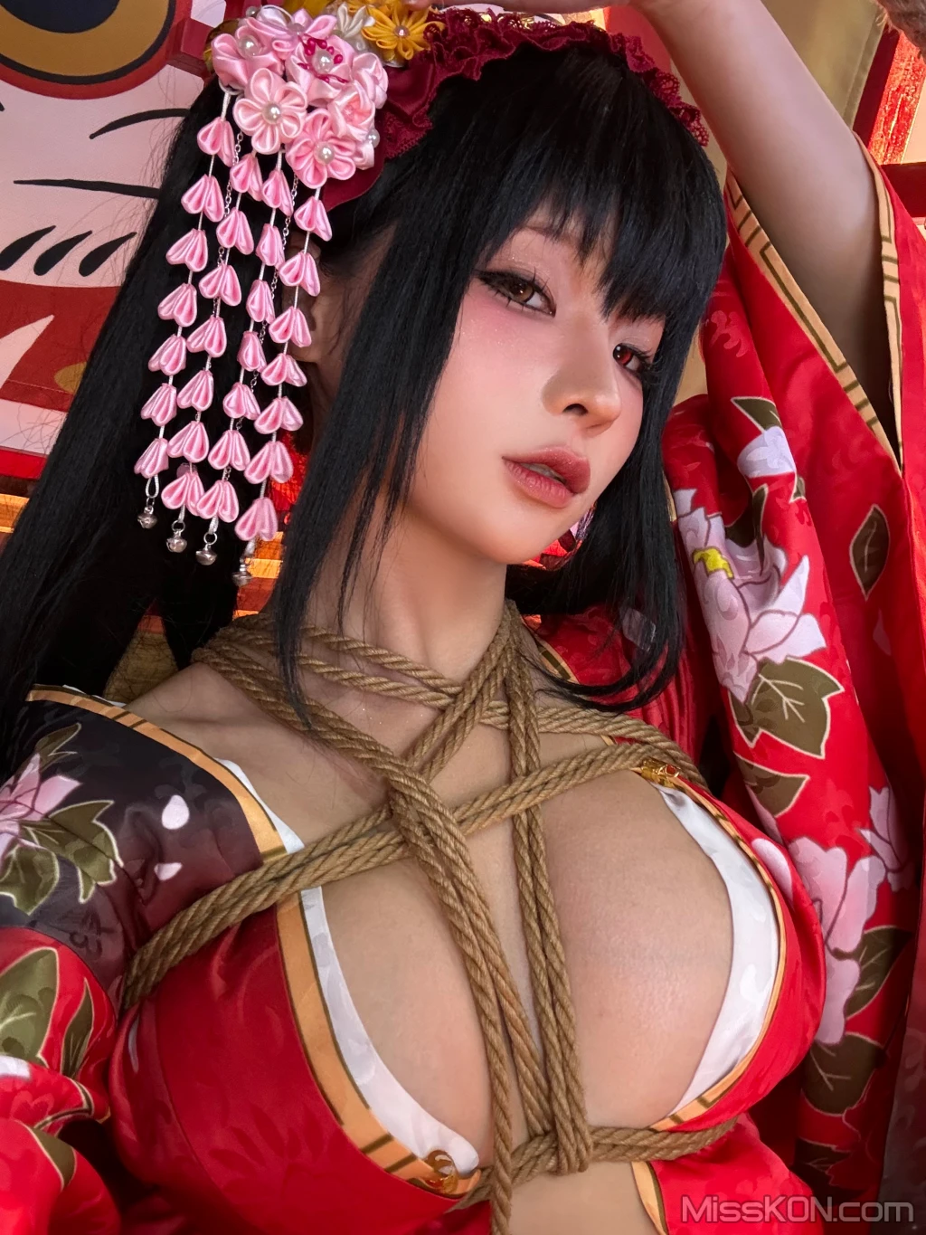Coser蠢沫沫 chunmomo 狂三和服cos 261 photos - 171