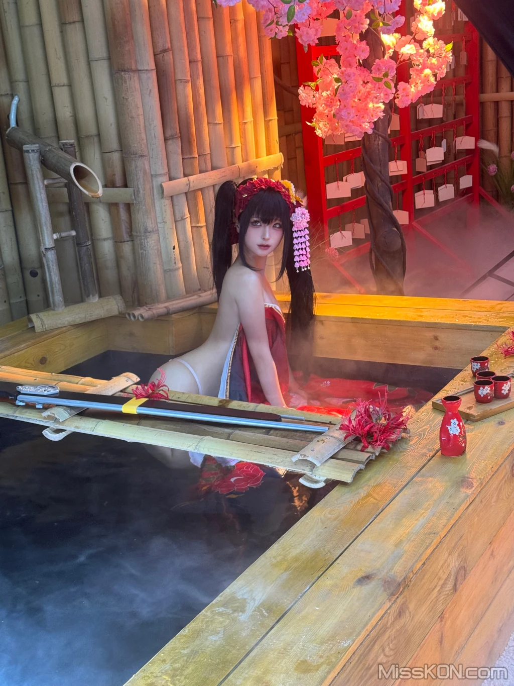 Coser蠢沫沫 chunmomo 狂三和服cos 261 photos - 180