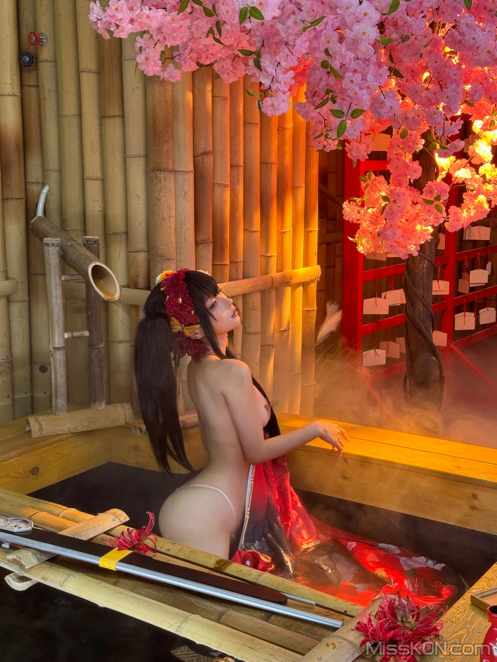 Coser蠢沫沫 chunmomo 狂三和服cos 261 photos - 182