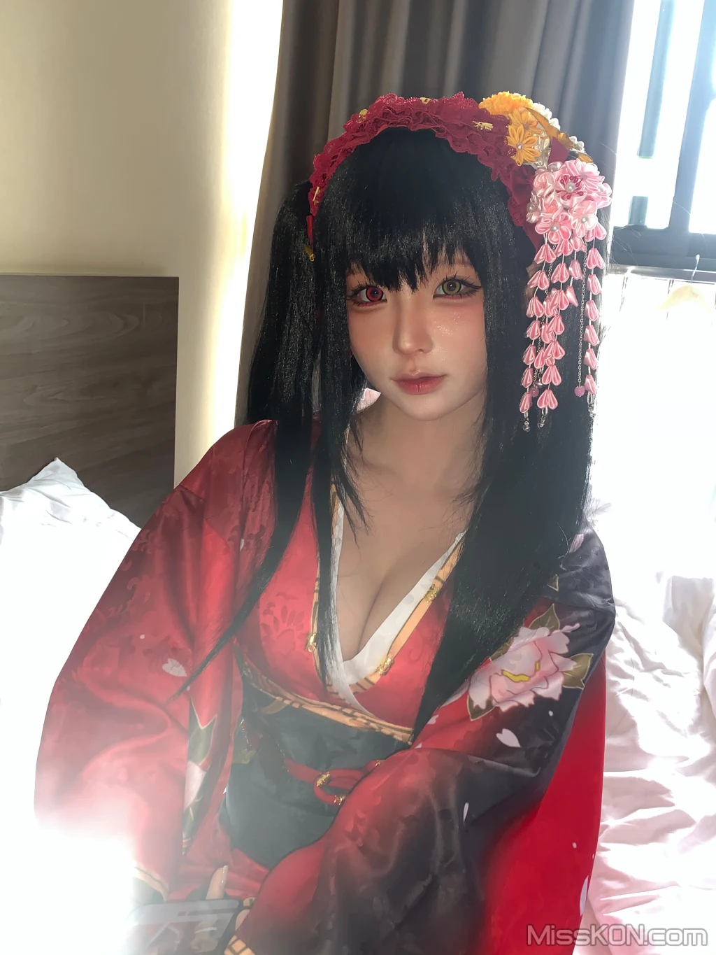 Coser蠢沫沫 chunmomo 狂三和服cos 261 photos - 186