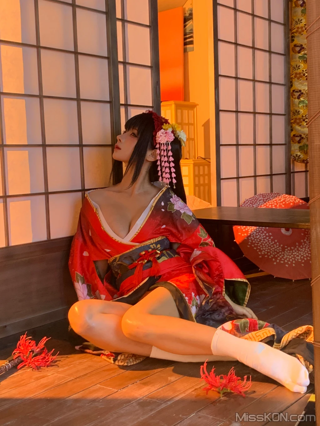 Coser蠢沫沫 chunmomo 狂三和服cos 261 photos - 189