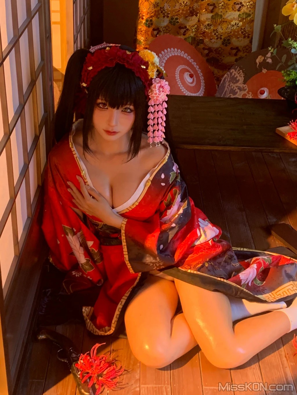 Coser蠢沫沫 chunmomo 狂三和服cos 261 photos - 192