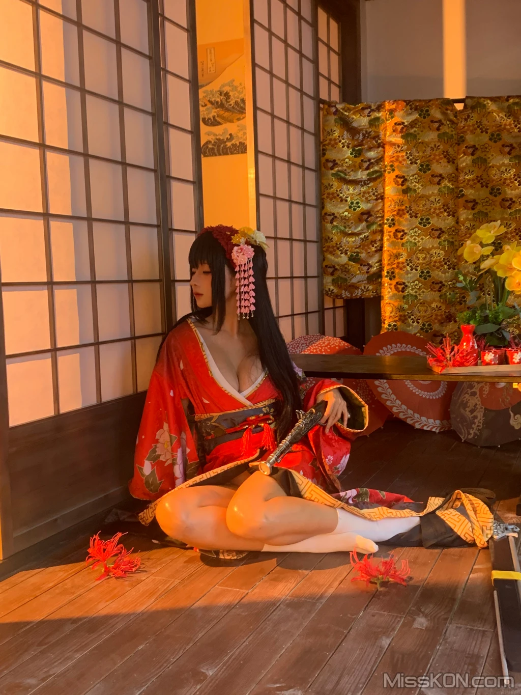 Coser蠢沫沫 chunmomo 狂三和服cos 261 photos - 194