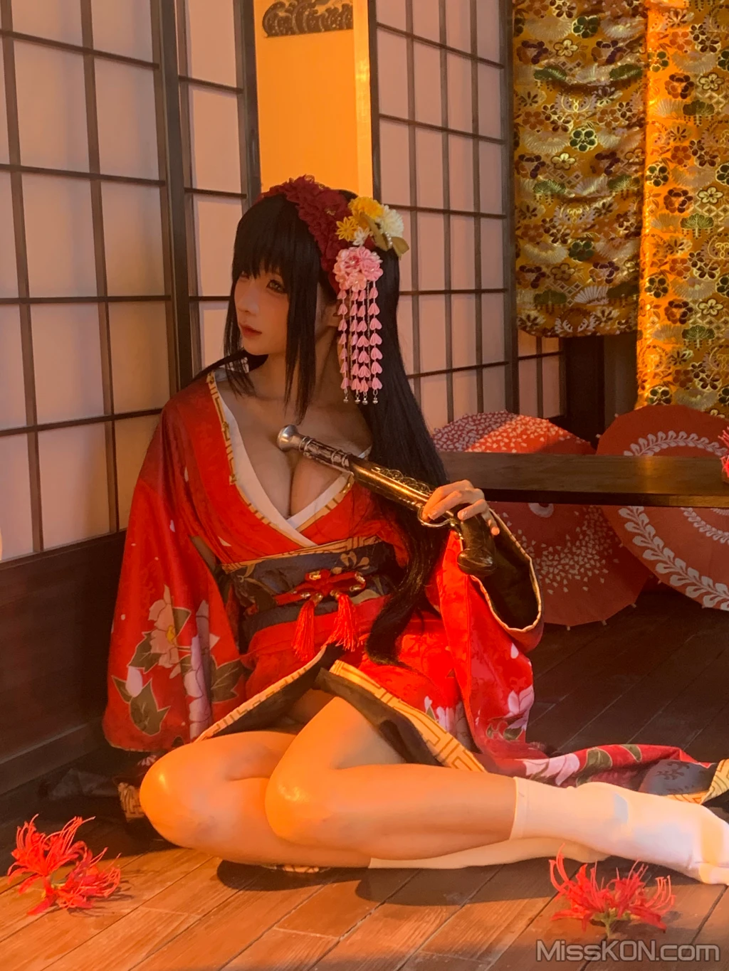 Coser蠢沫沫 chunmomo 狂三和服cos 261 photos - 195