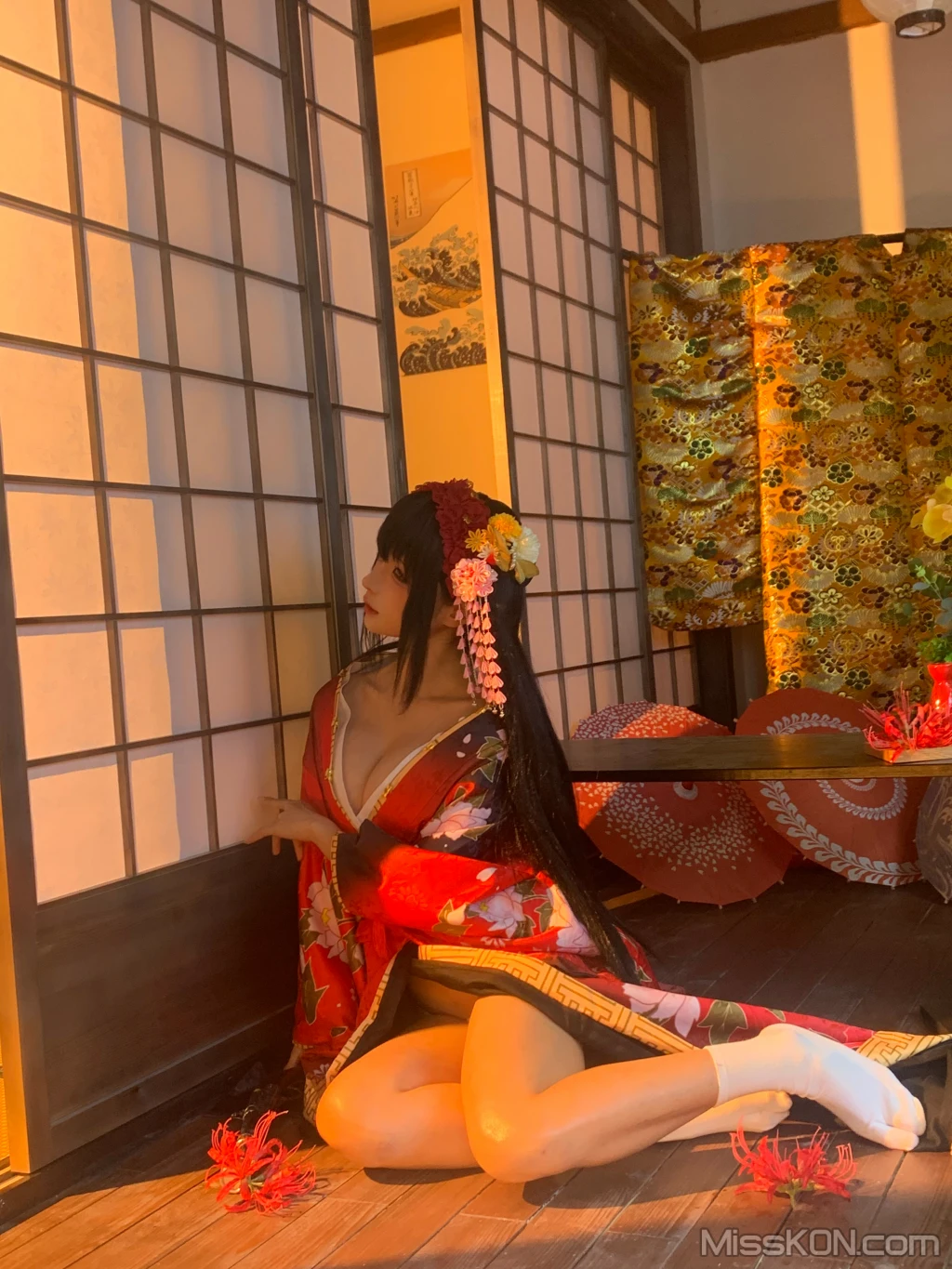 Coser蠢沫沫 chunmomo 狂三和服cos 261 photos - 197